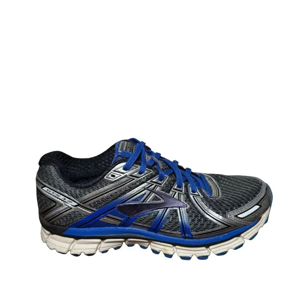 Brooks GTS 17 Charcoal and Royal Blue Athletic Shoes size 8